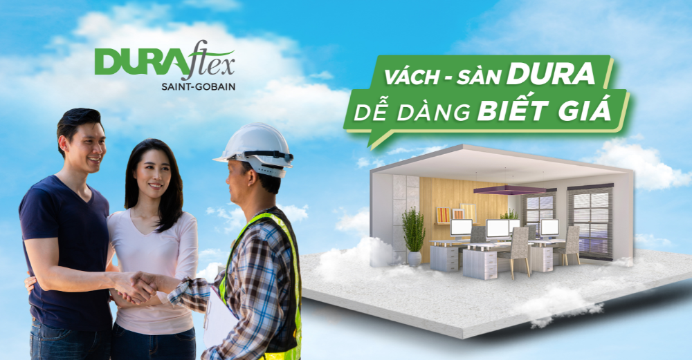 bảng giá khuyến nghị sản phẩm sàn vách từ DURAflex