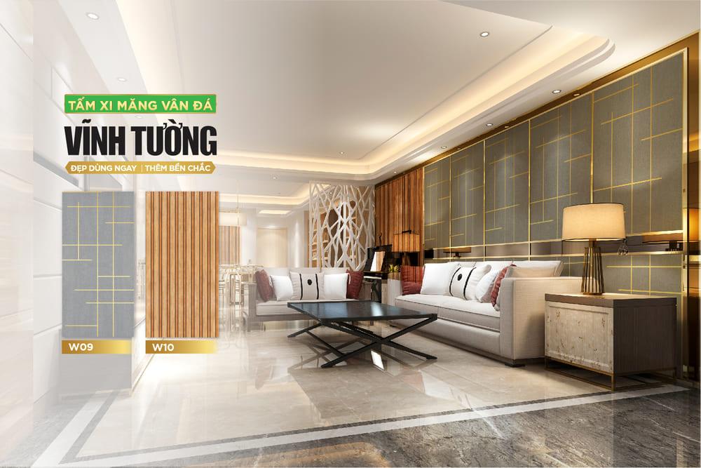 Ứng dụng tấm xi măng vân đá