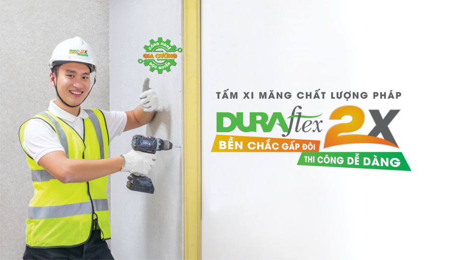 Tấm xi măng sợi DURAflex 2X chất lượng Pháp