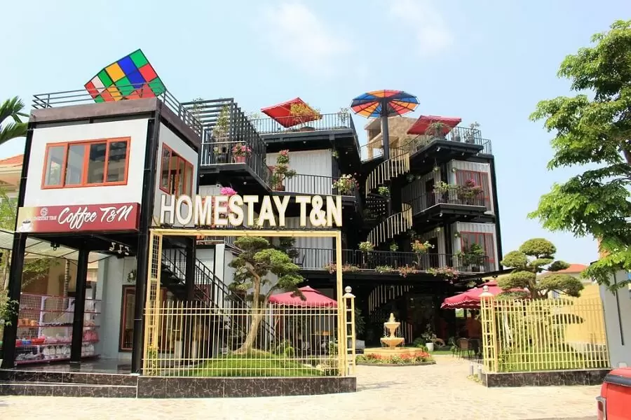 Mẫu nhà container giá rẻ làm Homestays đẹp, độc đáo