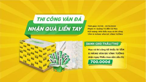 nhận quà liền tay khi thi công vân đá Vĩnh Tường